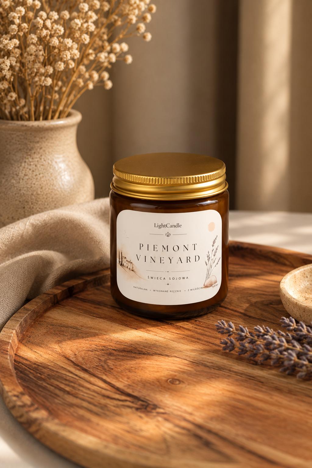 Świeca sojowa w szkle  120 ml - Piemont Vineyard - miniatura